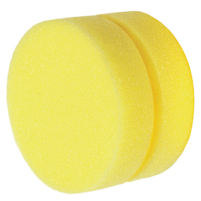 Tire Dressing Applicator Pad, 3-1/2in Dia. x 2in Thick, Yellow, S.M. Arnold 85-511