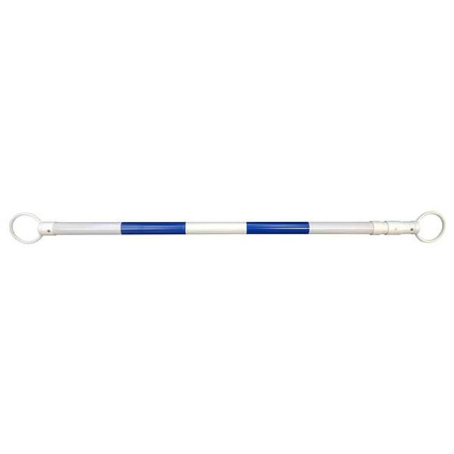 Retractable Safety Cone Bar, Expands from 6ft - 10.5ft, Blue and White