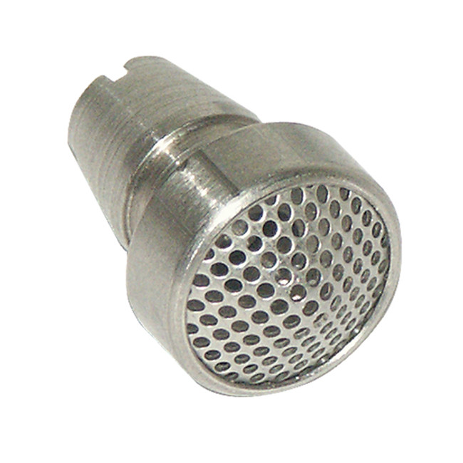 Strainer Foot Valve, 3/8in Barb with Check valve, Stainless Steel, DEMA 36.10