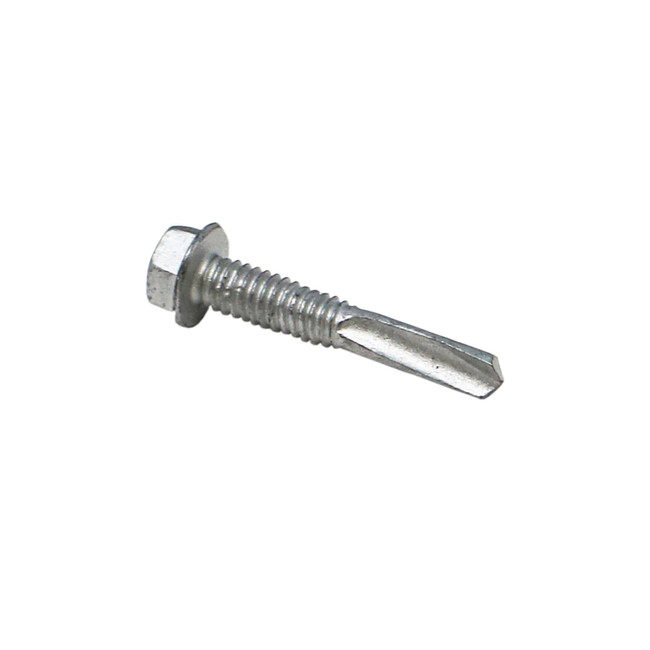 Hex Washer Head Tek Screw, #5PT 12-24 x 1-1/4in, Pack of 100