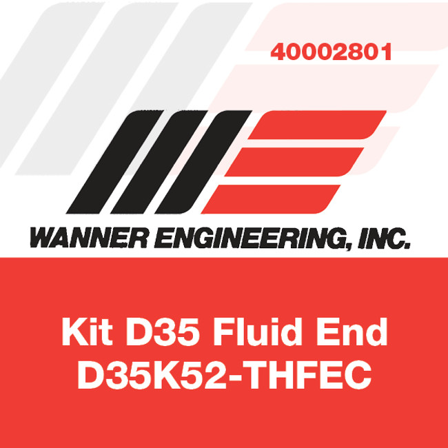 Wanner D35 Fluid End Kit, D35K52-THFEC, 008866