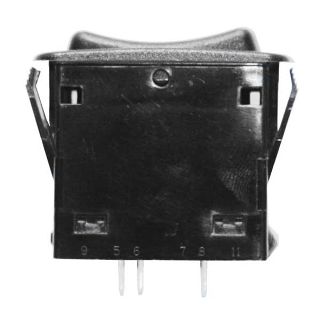 Rocker Switch for Shampoo Brush with Push on Terminals, J.E. Adams 11000-55