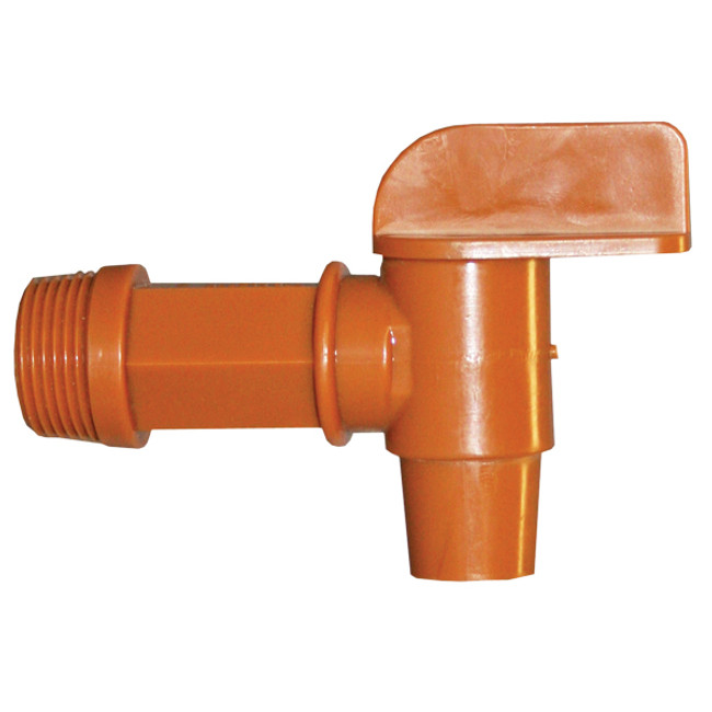 Drum Spigot, 3/4in MPT, 125°F, Polyethylene