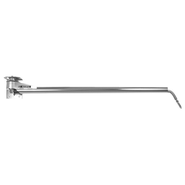 WAE Series Wall Boom 180° Rotation, Inlet/Outlet 3/8in FPT, 9ft L, Stainless Steel Polished, Mosmatic 68579