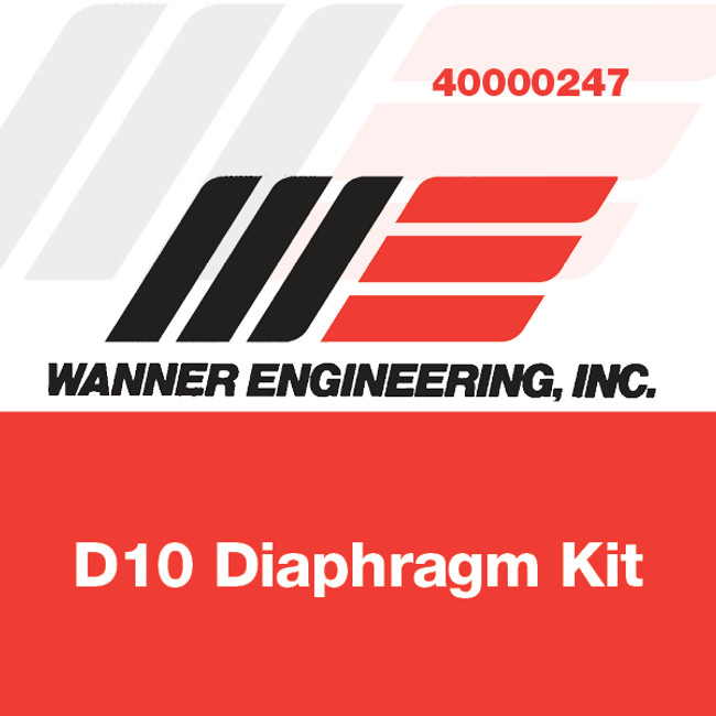 Wanner D10 Diaphragm Kit, D10D52TXXXX