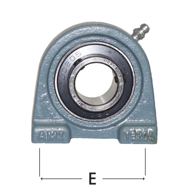 Tapped Base Pillow Block Bearing, 2-Bolt, 1-1/4in Shaft Dia. AMI UCTB206-20