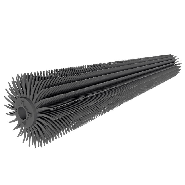 Ninja Brush, 96in L x 12in O.D. 4-Bolt Flange Style, Driver Side