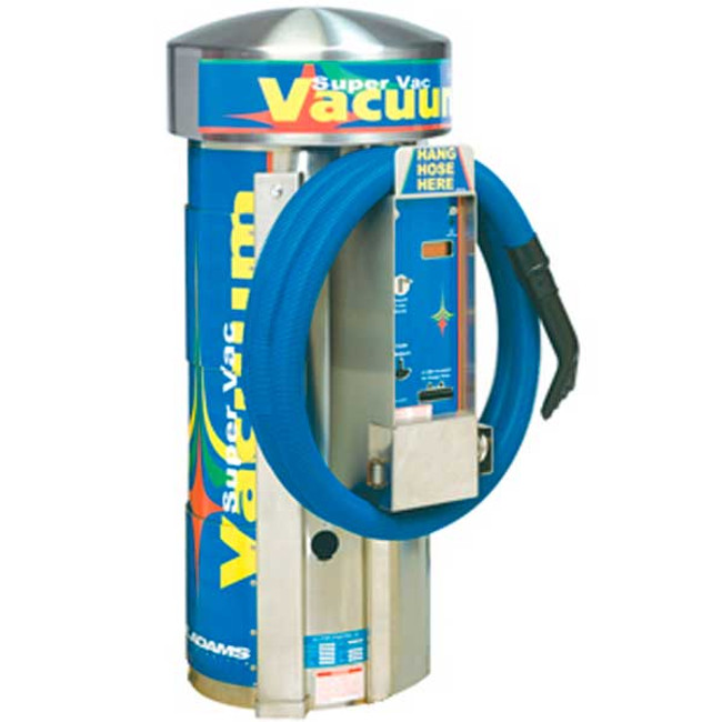 Super Vacuum with Bill Validator, Digital Display, 3 Motors, Large Stainless Steel Dome, 120VAC