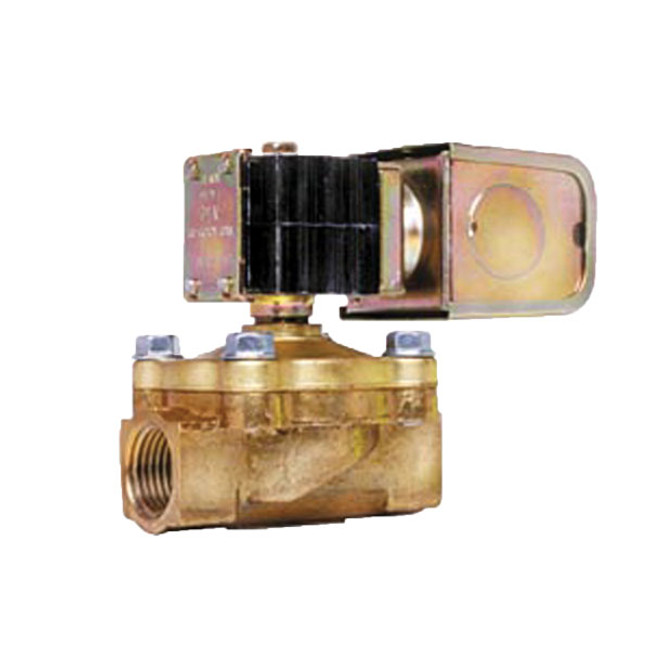 Solenoid Valve, 1/2in FPT, Diaphragm, Normally Closed, Junction Box 24V, Brass Body, DEMA 474P.3