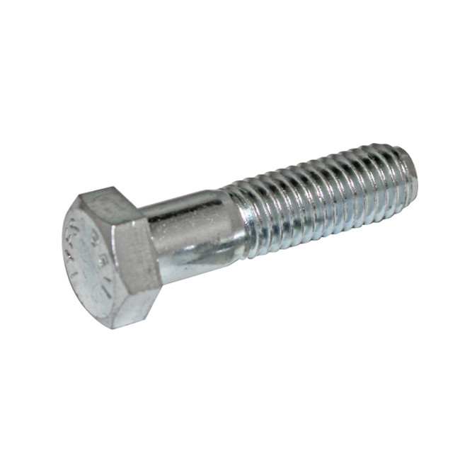 Hex Bolt, 3/8-16 x 2-1/2in, Zinc Plated Steel, Grade 5, Pack of 50