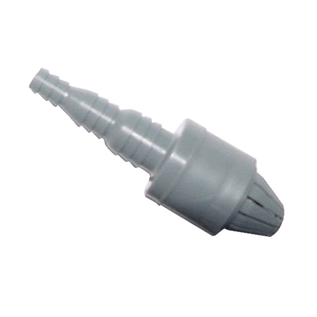 Foot Valve, Step-Down Hose Barb 1/4in-3/8in-1/2in, Gray, EPDM No Weight for All Models, 10076302