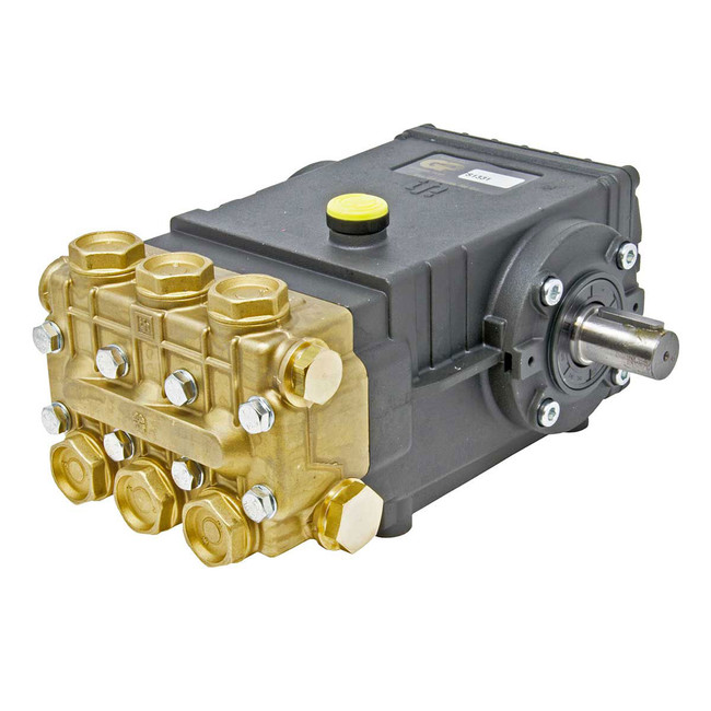 Plunger Pump, T Series 47 Triplex, 4.5GPM, 2000PSI, 1125RPM, Solid Shaft Pulley Drive, General Pump T1011