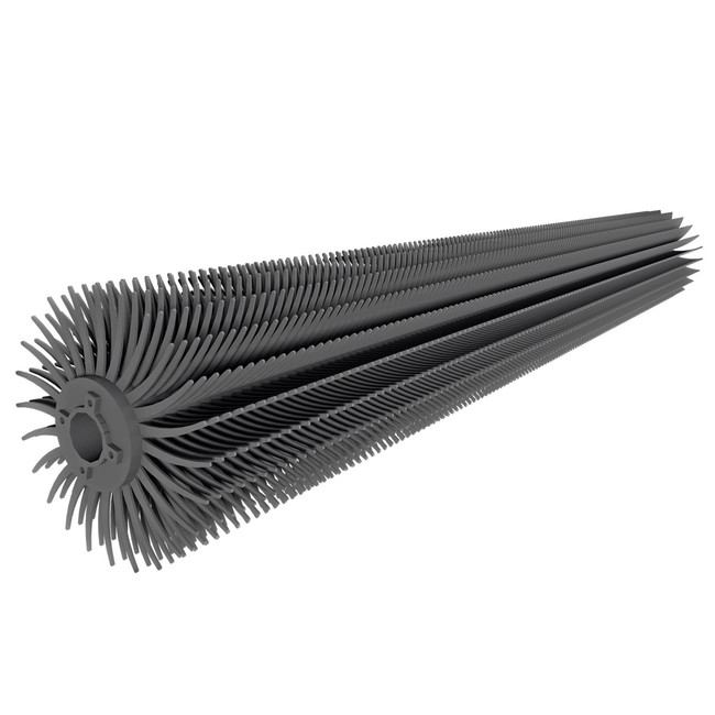 Ninja Brush, 96in L x 12in O.D. 4-Bolt Flange Style, Passenger Side