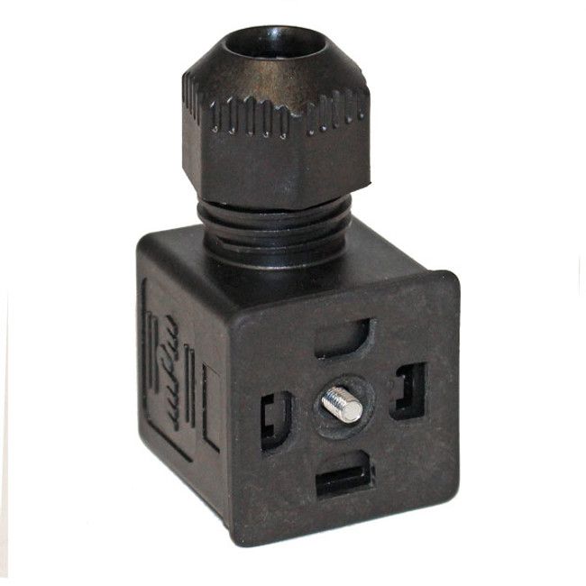 DIN Valve Connector Plug, A Style, 24V/120VAC, No LED