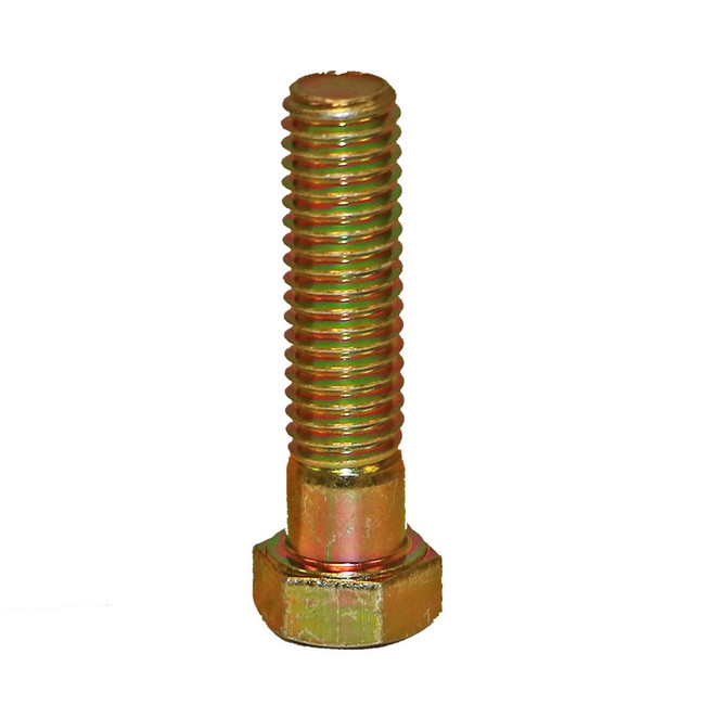Hex Bolt, 7/16-14 x 1-3/4in, Zinc Yellow Plated Steel, Grade 8 Hex Bolt, 7/16-14 x 1-3/4in, Zinc Yellow Plated Steel, Grade 8