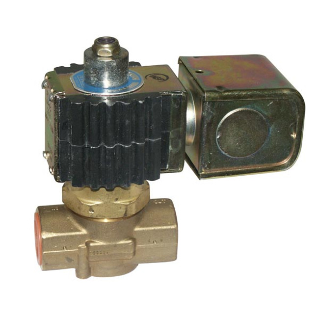 Solenoid Valve, 3/4in FPT, Normally Open, Junction Box 120V, Brass Body, DEMA O476P120