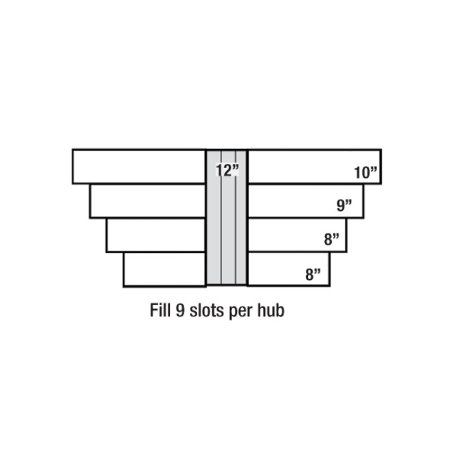 Sonnys Replacement NeoGlide for Hanna Flex Wrap Top 12in x 35in, 1 Hub