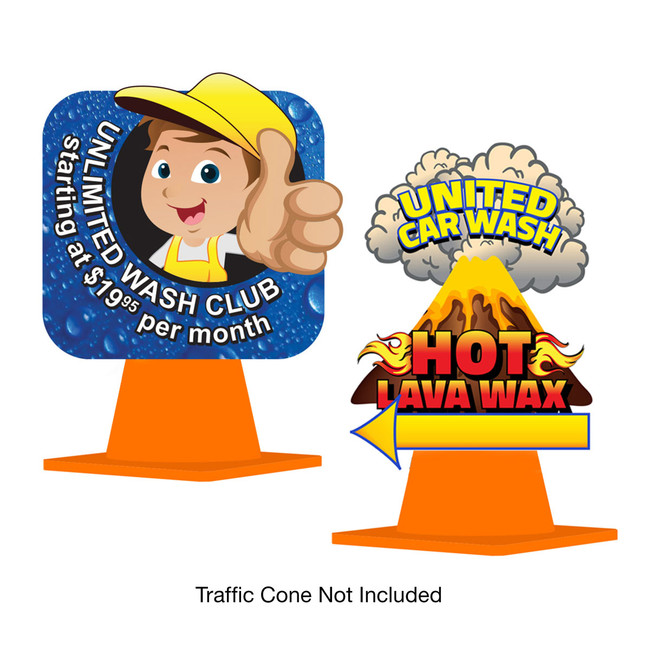 Die Cut Cone Topper, 21in x 21in, Mr. Foamer Die Cut Cone Topper, 21in x 21in, Mr. Foamer