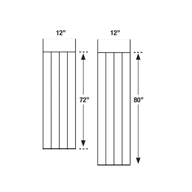 Sonnys Replacement PermaColor Cloth for Peco PEMC06 MC06, 6-Basket Wash-Along Front-To-Back Mitter Van Length