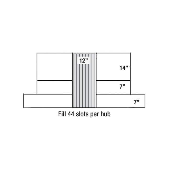 Sonnys Replacement PermaColor Cloth for Hanna Side Washer, 28in x 12in, 1 Hub