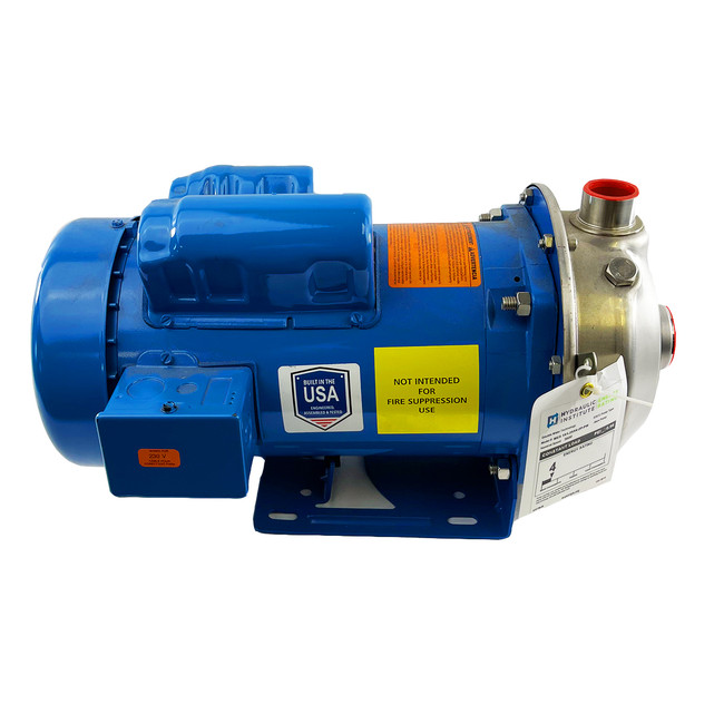 Centrifugal Pump, 2HP, Single Phase, Stainless Steel, Velocity 884-201-SS