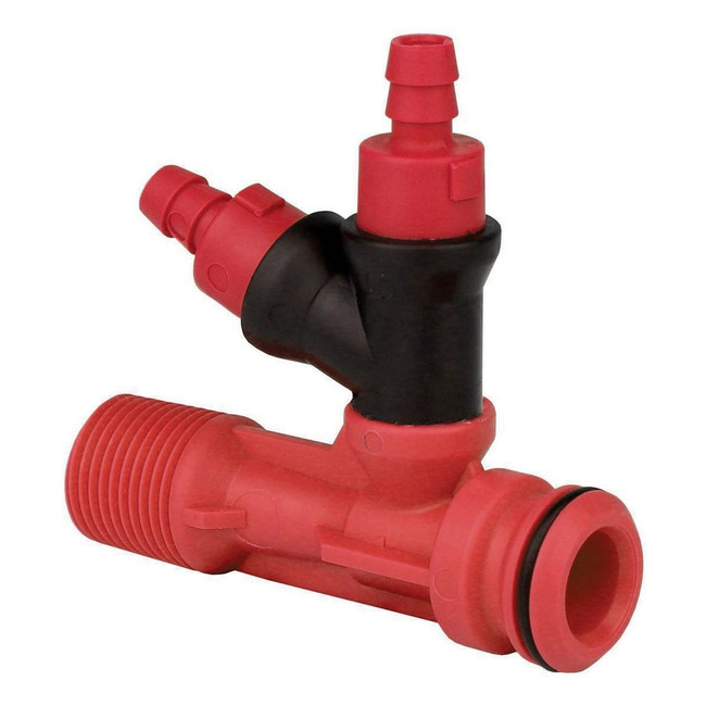 Dual Composite Injector, PC2, 3/8in MPT, 1.0GPM, Red, 729057