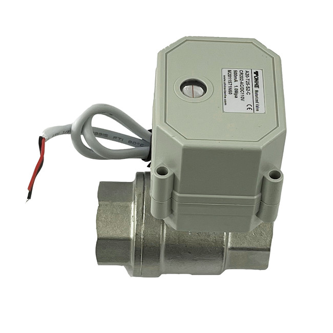 Actuated Ball Valve, Slow Close, 2in, 110V, 050-201-SS
