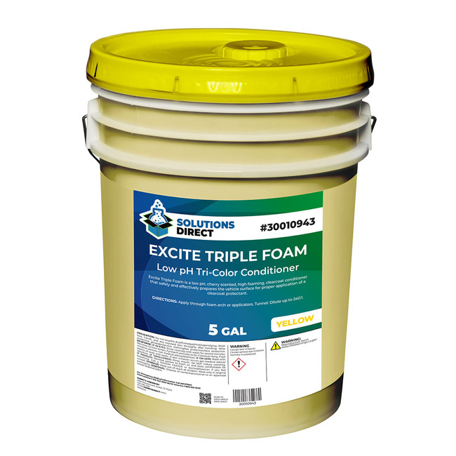 Excite Triple Foam Conditioner Yellow, 5-Gallon Pail