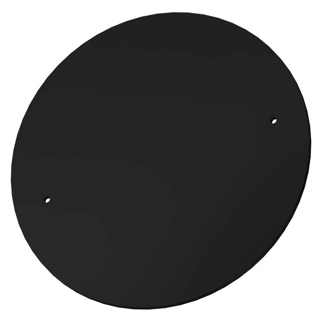 Round Cover for PECO Side Washers, 12in, Plastic