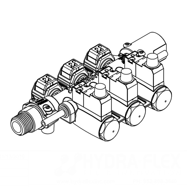 Assembly SAM 3Port Dual INL, 24VDC, 1003026