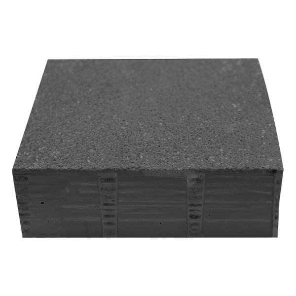 Grating Flat Decktop Grit Surface, 12ft L x 4ft W x 1-5/8in Thick, Fiberglass, Gray