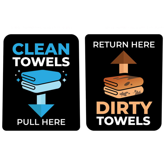 Towel Genie Clean/Dirty Labels