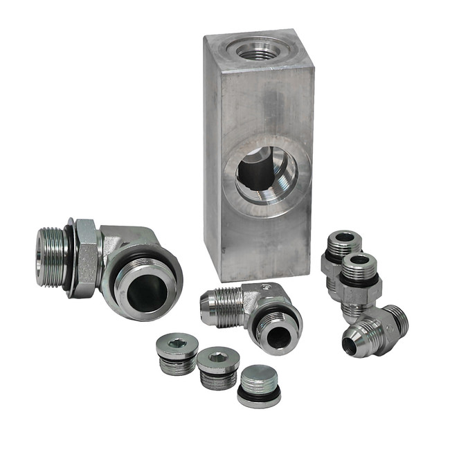 Hydraulic Power Unit, Return Manifold Block Kit 1,2,3 Flow