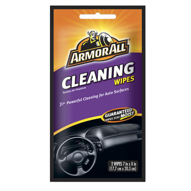 Armor All Glass Cleaner Wipes, 7in x 8in, 2 Count Per Package, Vending Pack  of 100