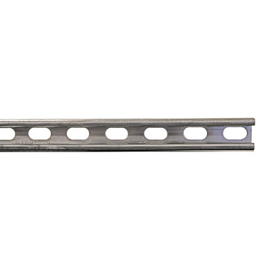 Unistrut Channel, 14 Gauge Slotted, 10ft L x 1-5/8in W x 13/16in H