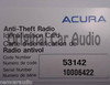 Acura TL Radio 6 Disc CD Changer DVD Cassette w/Navigation 2004 2005 2006 1TB2