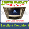 2006 2007 2008  Lexus IS250 IS350 Navigation GPS Monitor Screen with Climate Controls Touch Screen Radio