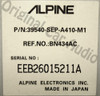 Alpine Re-Manufactured Acura TL navigation DVD rom disk drive