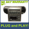 03 04 INFINITI G35 G-35 Radio 6 Disc Changer CD Tape Player BOSE AC Temp Controls and Bezel 2003 2004 GREY OEM