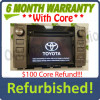 Refurbished 2015 2016 Toyota Tundra HD Radio Touch Screen CD Player 510117