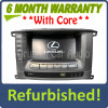 Refurbished 2004 - 2007 LEXUS LX470 OEM GPS NAVIGATION SCREEN DISPLAY MFD CLIMATE CONTROL