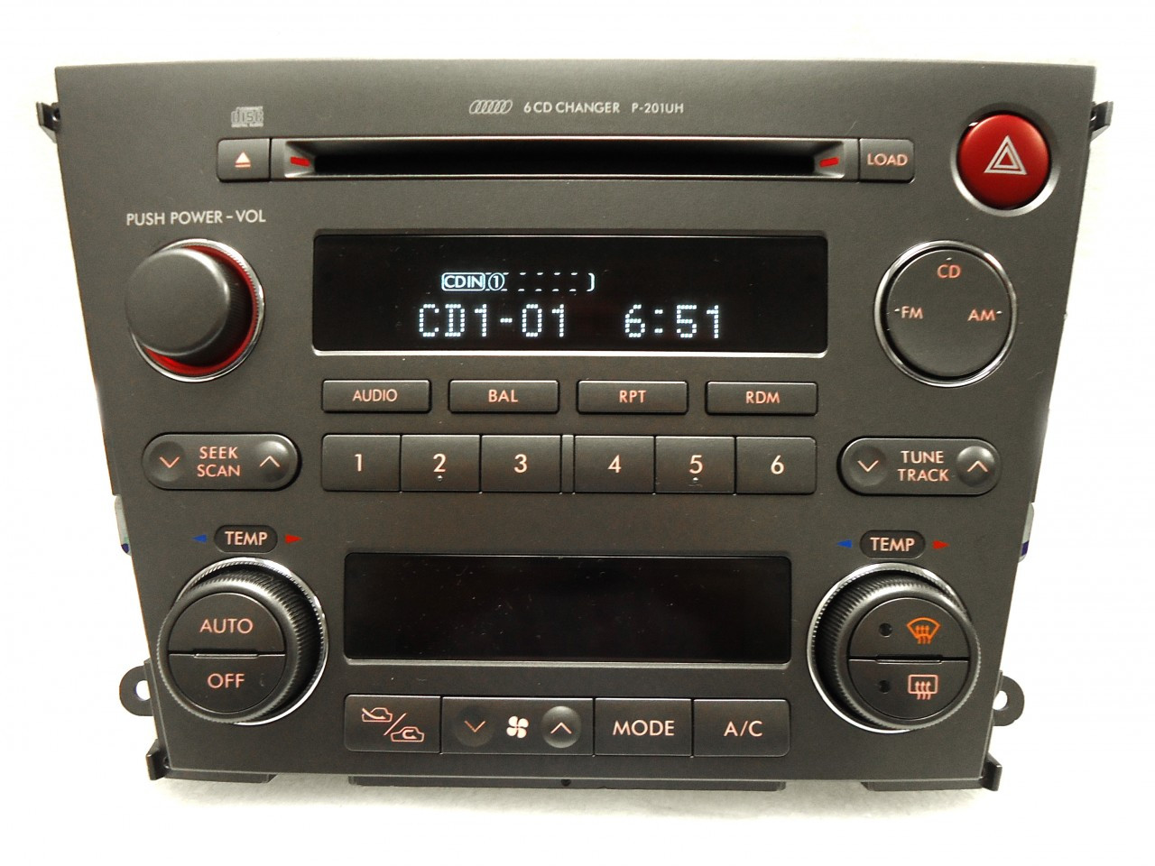 P201UH 2005 06 Subaru Legacy Radio 6 CD Changer CD Player