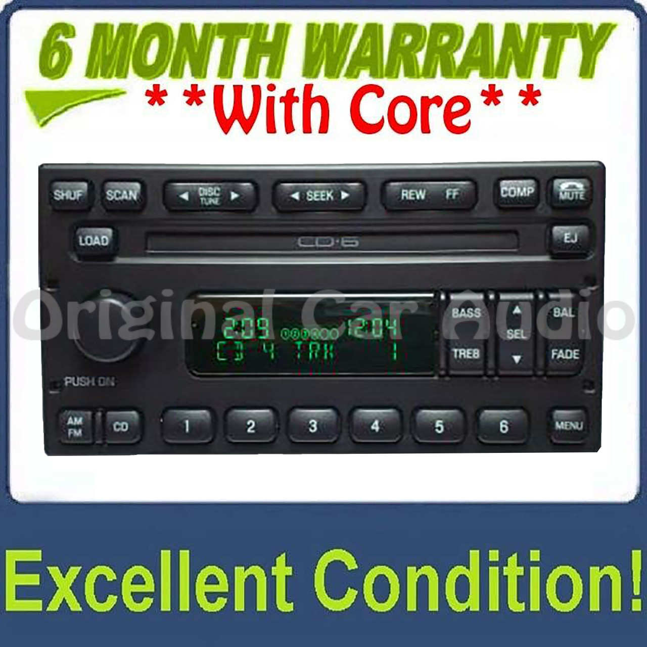 1998 - 2005 Ford Explorer Expedition F150 Radio and 6 CD Changer