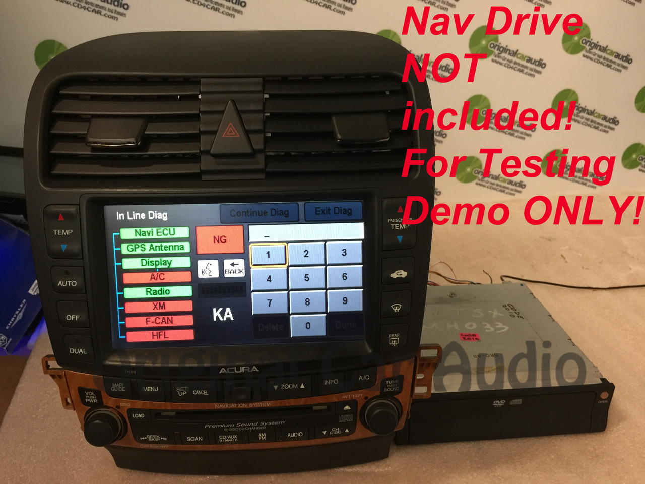 7kb0 05 06 07 08 Gps Xm Satellite Radio Stereo 6 Cd Changer