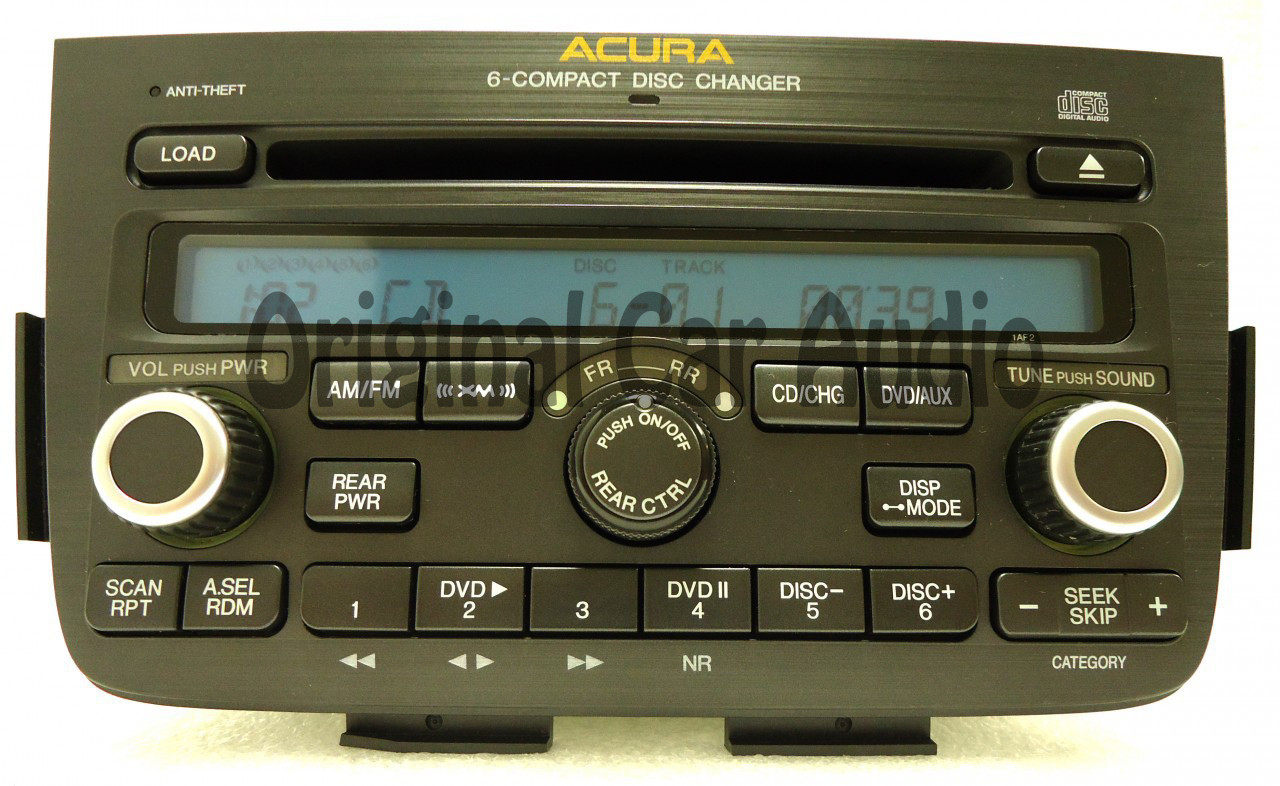 AcU  S3V A6   Acura MDX XM GPS Stereo 6 CD Player