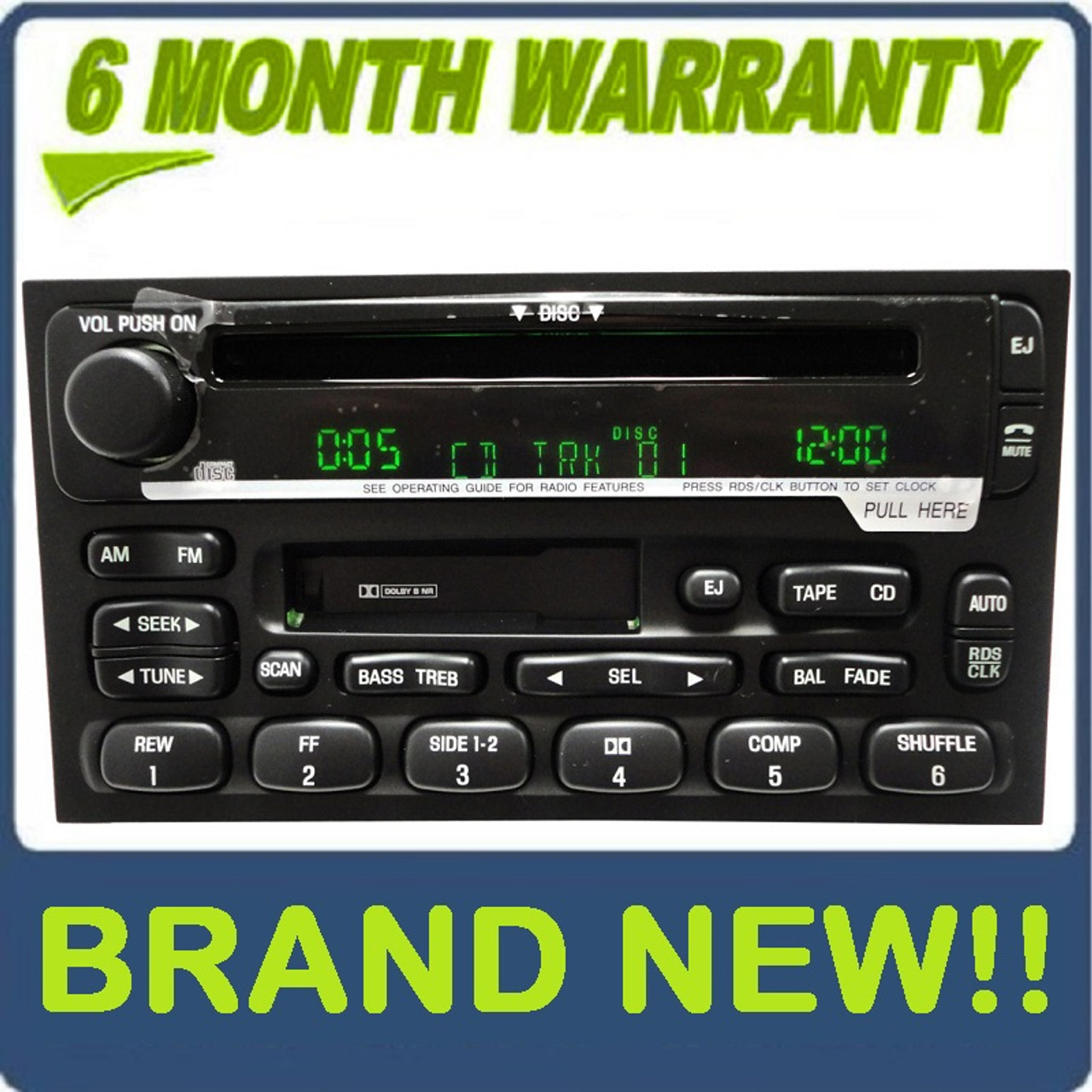 NEW 2000 - 2002 MERCURY Villager NISSAN Quest OEM AM FM Radio Stereo Tape  CD Player Receivers