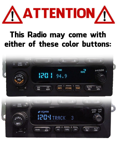 Gm287U) 01 02 03 S10 Blazer Jimmy Savana Sonoma Radio 6 CD Changer