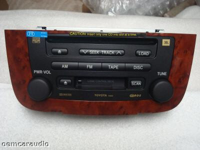 A56833 04 Toyota Highlander Navigation Radio 6 Disc Changer