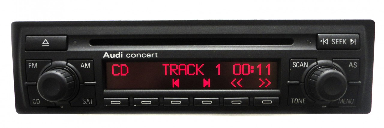 NEW AUDI Concert Radio SATELLITE Stereo CD Player A4 S4 A6 S6 A8 TT 1998  1999 2000 2001 2002 2003 2004 2005