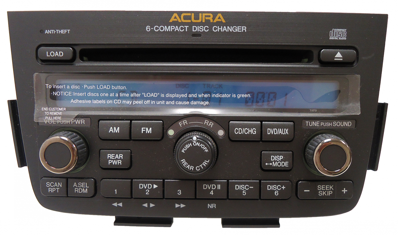 2005 acura mdx navigation dvd codes